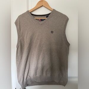 Chaps cotton sweater vest L